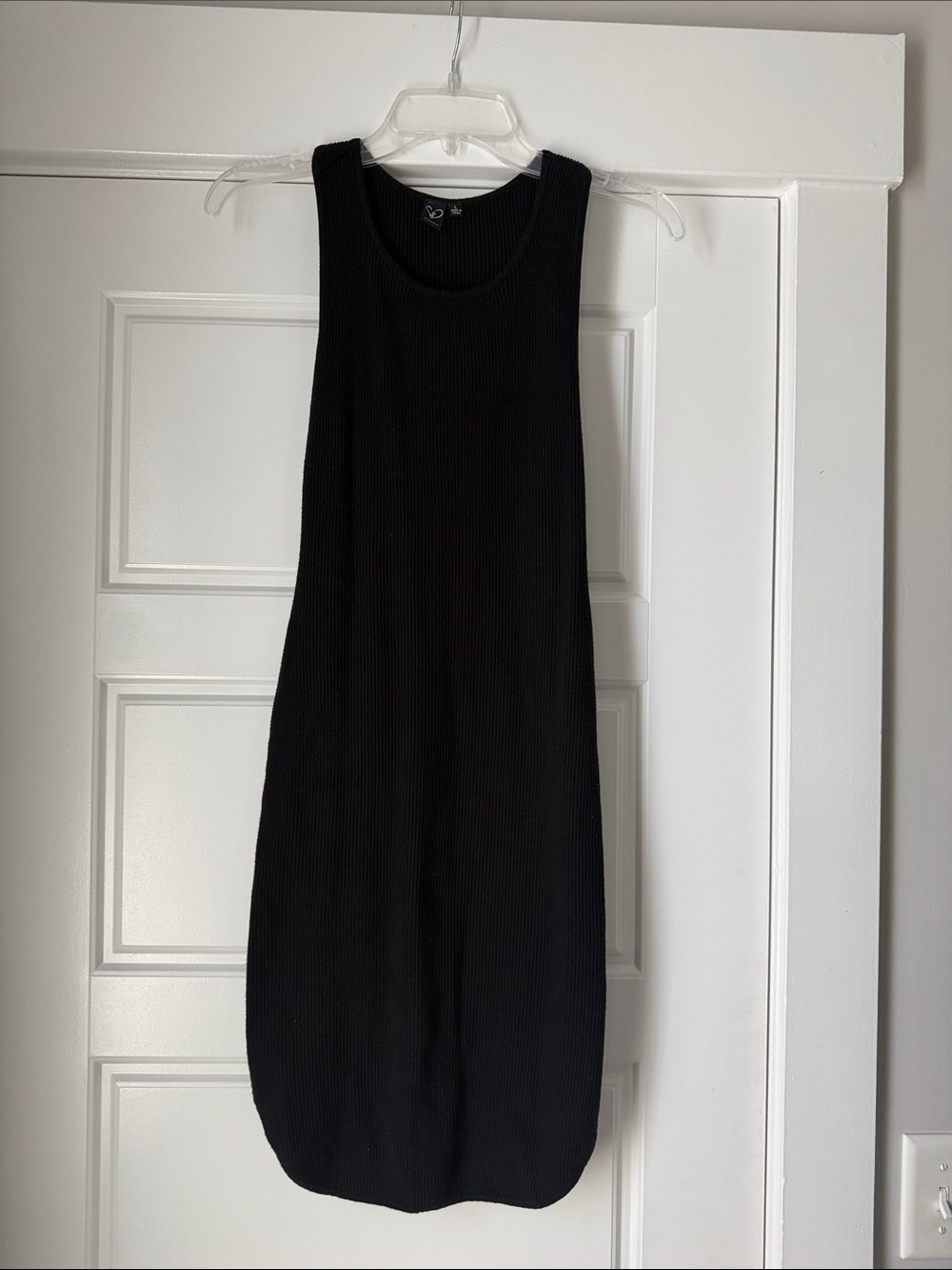 Windsor Black Ribbed Tank Dress